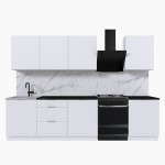 Набор корпусной мебели для кухни " Микс Топ-8" белый премиум/тунис