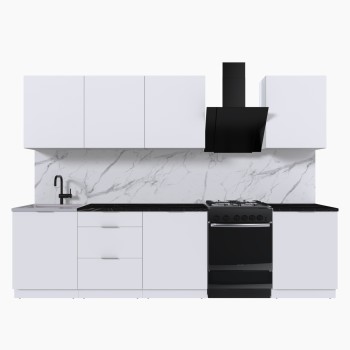 Набор корпусной мебели для кухни " Микс Топ-8" белый премиум/тунис