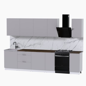 Набор корпусной мебели для кухни " Микс Топ-9" кашемир/ кашемир/дуб флагстаф темный