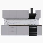 Набор корпусной мебели для кухни " Микс Топ-9" кашемир/ кашемир/дуб флагстаф темный