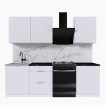 Набор корпусной мебели для кухни " Микс Топ-4" белый премиум/тунис