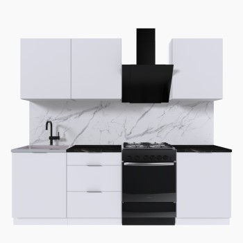 Набор корпусной мебели для кухни " Микс Топ-4" белый премиум/тунис