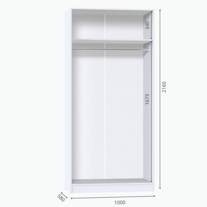 Шкаф для одежды МР-07 (580 ) дуб крафт золотой