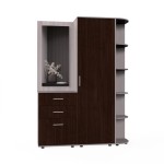 Набор мебели для прихожей "Визит-3" (шимо светлый/дуб венге)