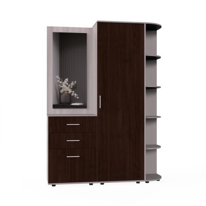 Набор мебели для прихожей "Визит-3" (шимо светлый/дуб венге)