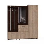 Набор мебели для прихожей "Визит-1" (дуб венге/дуб сонома)