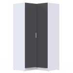Шкаф для одежды МР-12 (580 ) графит серый