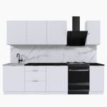 Набор корпусной мебели для кухни " Микс Топ-7" белый премиум/тунис