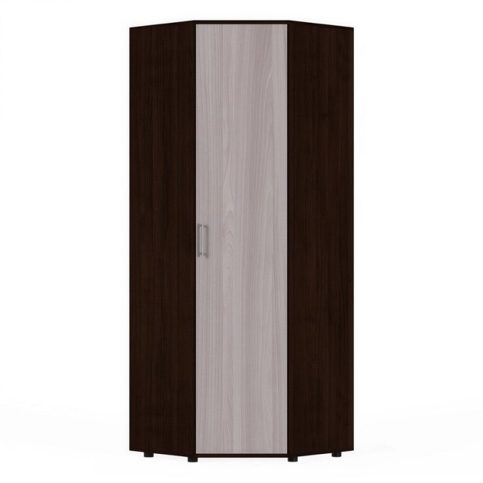 Шкаф для одежды угловой К-011 (дуб венге/шимо светлый)