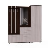 Набор мебели для прихожей "Визит-1" (дуб венге/шимо светлый)