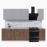 Набор корпусной мебели для кухни " Микс Топ-6" кашемир/дуб крафт табачный/мрамор марквина