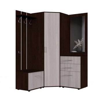 Набор мебели для прихожей "Визит-2" (дуб венге/шимо светлый)
