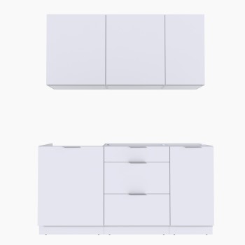 Набор корпусной мебели для кухни " Микс Топ-2" белый премиум