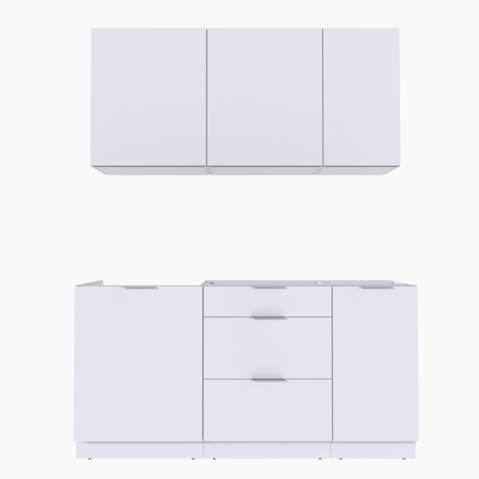 Набор корпусной мебели для кухни " Микс Топ-2" белый премиум