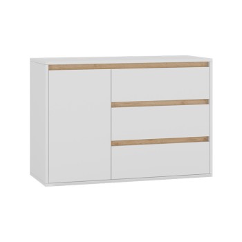 Комод Р-002 (Рио-2) белый/дуб крафт золотой