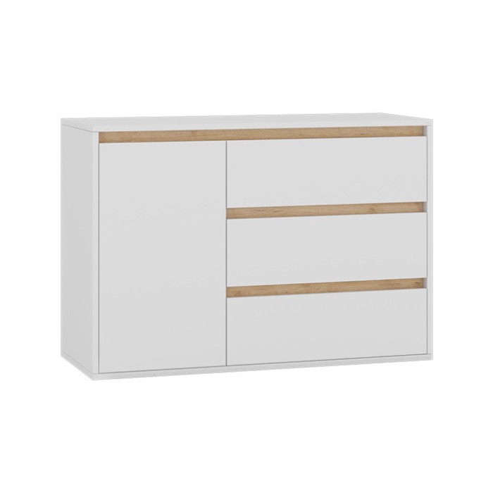 Комод Р-002 (Рио-2) белый/дуб крафт золотой