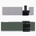 Набор корпусной мебели для кухни " Микс Топ-7" кашемир/дымчато зеленый