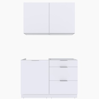 Набор корпусной мебели для кухни " Микс Топ-1" белый премиум