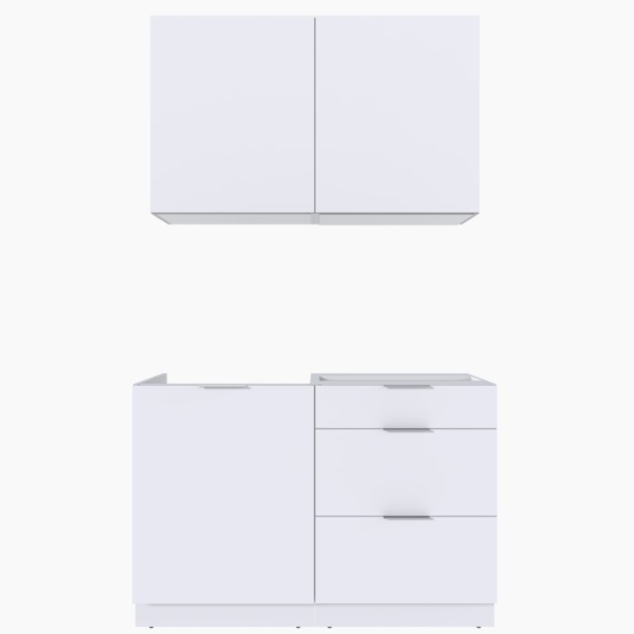 Набор корпусной мебели для кухни " Микс Топ-1" белый премиум