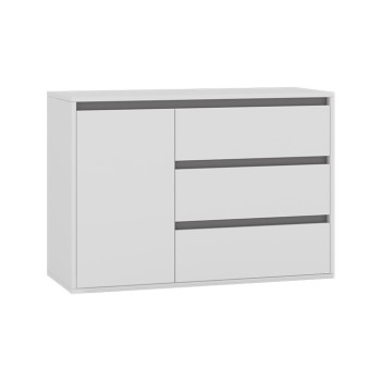 Комод Р-002 (Рио-2) белый/графит серый