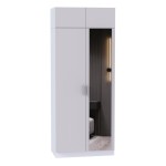 Шкаф для одежды МР-27 (580, 1 зеркало ) кашемир