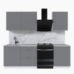 Набор корпусной мебели для кухни " Микс Топ-4" шиншилла серая/ шиншилла серая/мрамор марквина