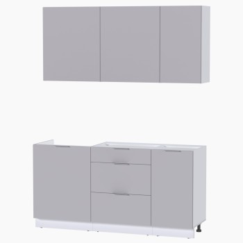 Набор корпусной мебели для кухни " Микс Топ-2" кашемир/ кашемир