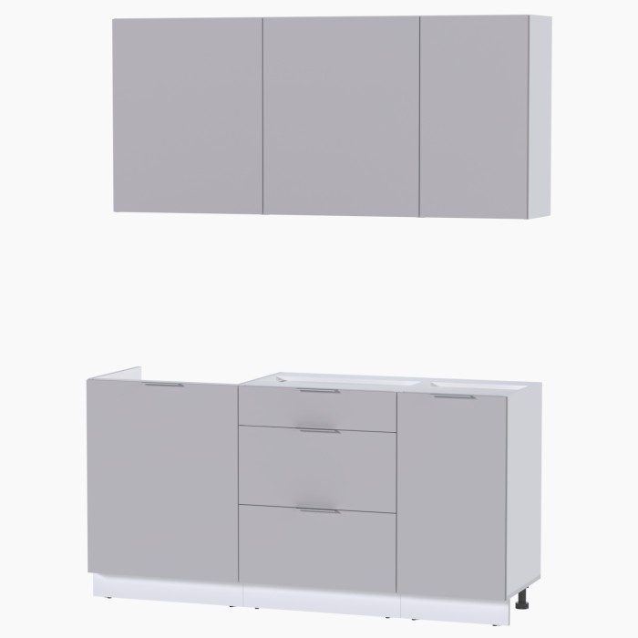 Набор корпусной мебели для кухни " Микс Топ-2" кашемир/ кашемир