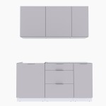 Набор корпусной мебели для кухни " Микс Топ-2" кашемир/ кашемир