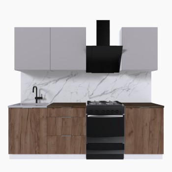 Набор корпусной мебели для кухни " Микс Топ-4" кашемир/дуб крафт табачный/дуб флагстаф темный