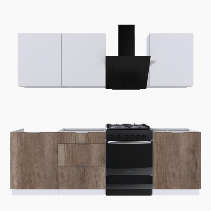 Набор корпусной мебели для кухни " Микс Топ-4" белый премиум/дуб каньон