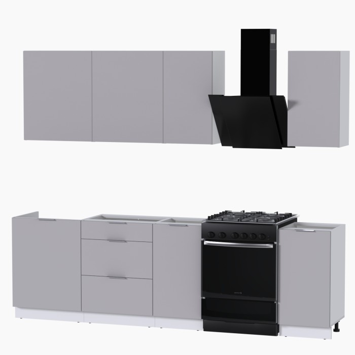 Набор корпусной мебели для кухни " Микс Топ-5" кашемир/ кашемир