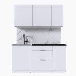 Набор корпусной мебели для кухни " Микс Топ-2" белый премиум/тунис