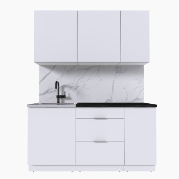 Набор корпусной мебели для кухни " Микс Топ-2" белый премиум/тунис