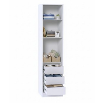 Шкаф комбинированный МР-03 (580 ) белый премиум