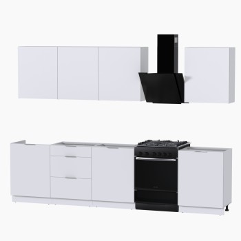 Набор корпусной мебели для кухни " Микс Топ-8" белый премиум