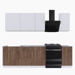 Набор корпусной мебели для кухни " Микс Топ-5" белый премиум/дуб крафт табачный