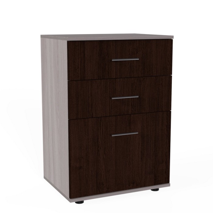 Тумба с выдвижными ящиками К-009 (дуб венге/шимо светлый)