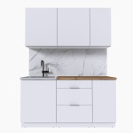 Набор корпусной мебели для кухни " Микс Топ-2" белый премиум/дуб вотан