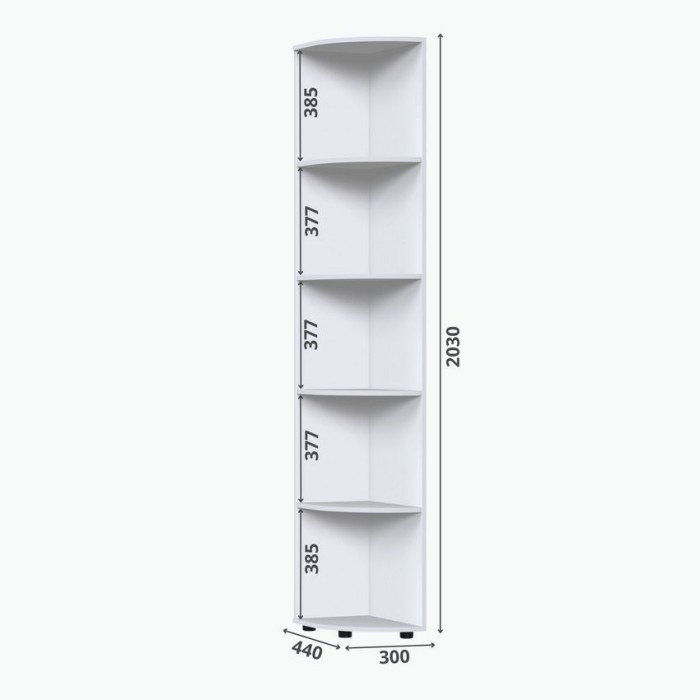 Полки завершающие К-006 (шимо светлый)