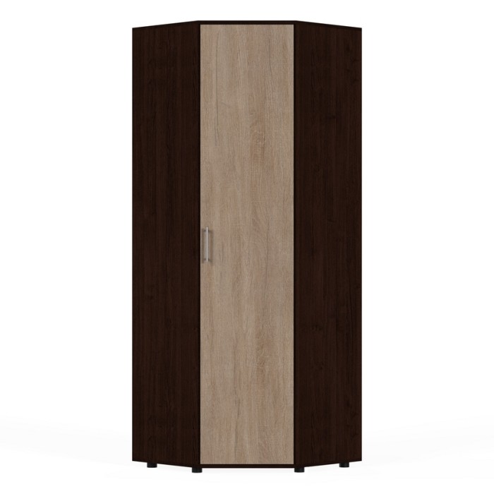 Шкаф для одежды угловой К-011 (дуб венге/дуб сонома)