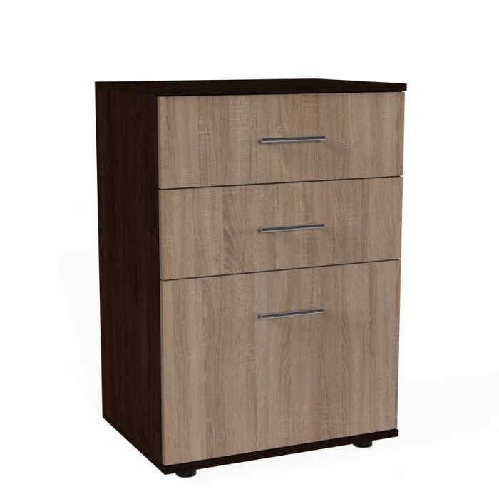 Тумба с выдвижными ящиками К-009  (дуб венге/дуб сонома)