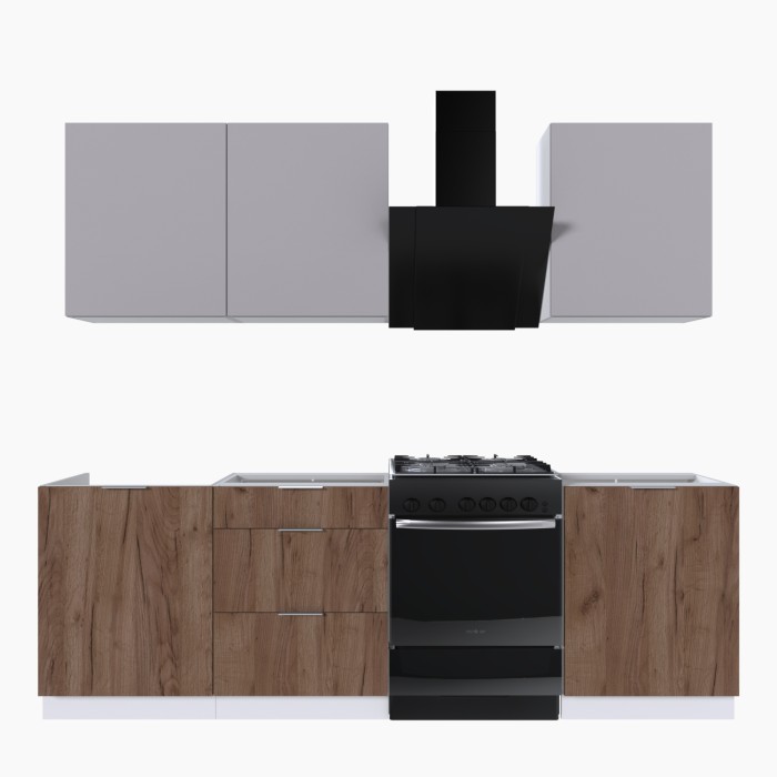 Набор корпусной мебели для кухни " Микс Топ-4" кашемир/дуб крафт табачный