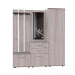 Набор мебели для прихожей "Визит-1" (шимо светлый)