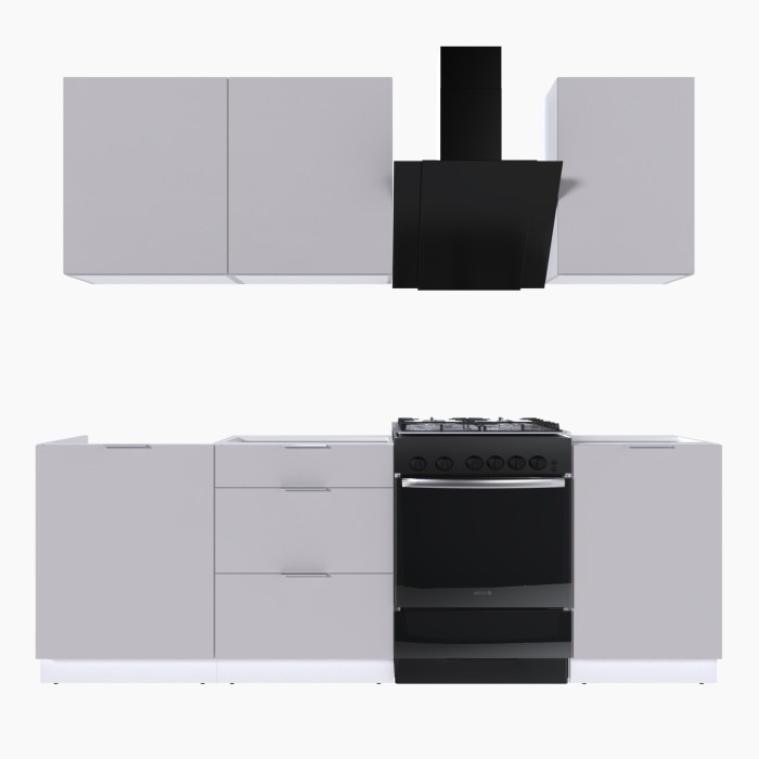 Набор корпусной мебели для кухни " Микс Топ-3" кашемир/ кашемир