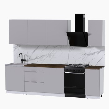 Набор корпусной мебели для кухни " Микс Топ-7" кашемир/ кашемир/дуб флагстаф темный