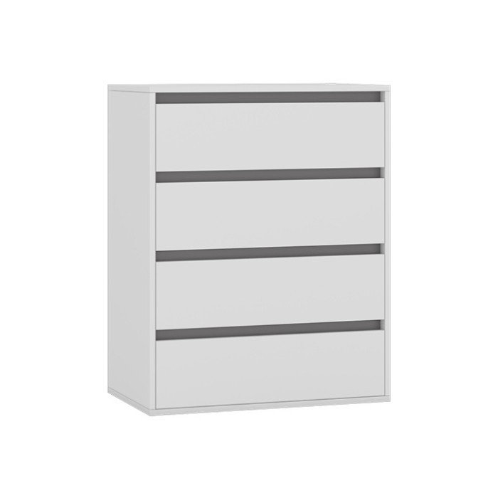 Комод Р-001 (Рио-1) белый/графит серый