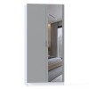 Шкаф для одежды МР-06 (580, 1 зеркало ) шиншилла серая