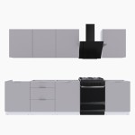 Набор корпусной мебели для кухни " Микс Топ-8" кашемир/ кашемир