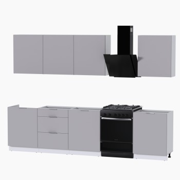 Набор корпусной мебели для кухни " Микс Топ-8" кашемир/ кашемир